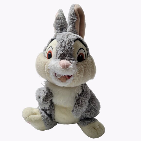 Disney Store Bambi Thumper Bunny 15 Inch Gray Rabbit Plush Easter Stuffed Animal - Picture 1 of 8